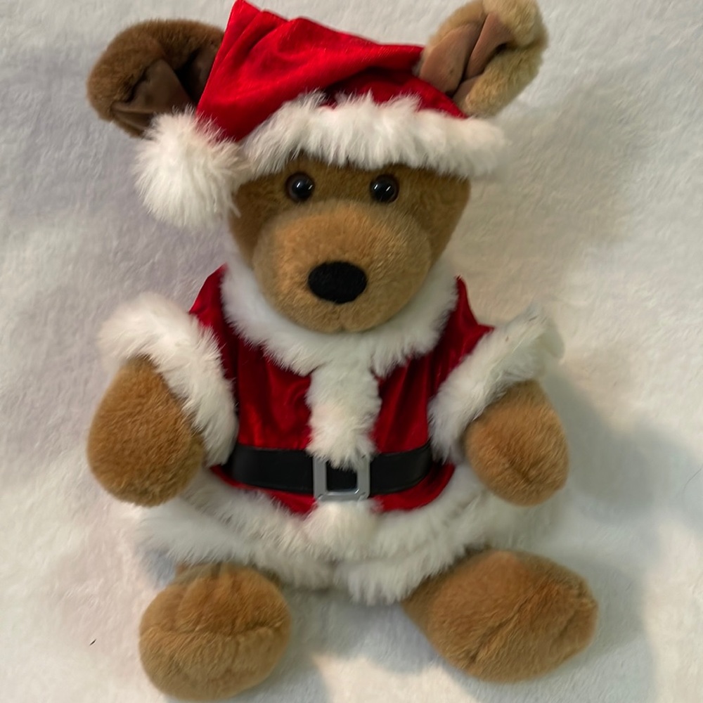14” Build-A-Bear Workshop Santa Dog! Barks & Pants When Paw is Pressed!